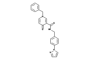 1-benzyl-4-keto-N-(4-pyrazol-1-ylbenzyl)nicotinamide