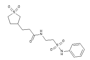 3-(1,1-diketothiolan-3-yl)-N-[2-(phenylsulfamoyl)ethyl]propionamide