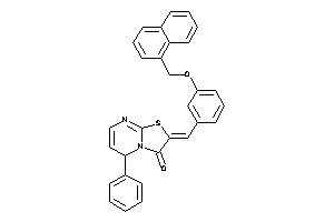 Image of 2-[3-(1-naphthylmethoxy)benzylidene]-5-phenyl-5H-thiazolo[3,2-a]pyrimidin-3-one