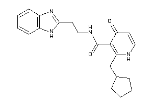 N-[2-(1H-benzimidazol-2-yl)ethyl]-2-(cyclopentylmethyl)-4-keto-1H-pyridine-3-carboxamide