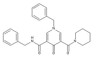 N,1-dibenzyl-4-keto-5-(piperidine-1-carbonyl)nicotinamide