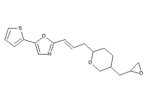 Image of 2-[3-(5-glycidyltetrahydropyran-2-yl)prop-1-enyl]-5-(2-thienyl)oxazole