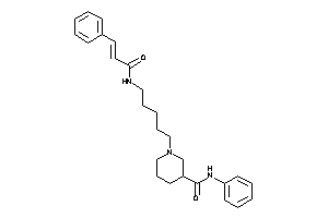 Image of 1-(5-cinnamamidopentyl)-N-phenyl-nipecotamide