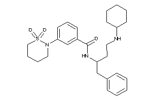 N-[1-benzyl-3-(cyclohexylamino)propyl]-3-(1,1-diketothiazinan-2-yl)benzamide