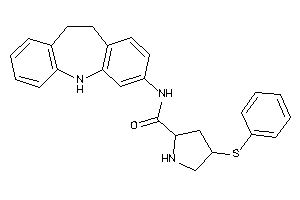 Image of N-(6,11-dihydro-5H-benzo[b][1]benzazepin-9-yl)-4-(phenylthio)pyrrolidine-2-carboxamide