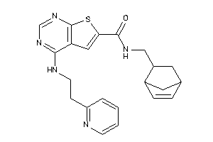 N-(5-bicyclo[2.2.1]hept-2-enylmethyl)-4-[2-(2-pyridyl)ethylamino]thieno[2,3-d]pyrimidine-6-carboxamide