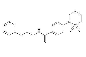 4-(1,1-diketothiazinan-2-yl)-N-[3-(3-pyridyl)propyl]benzamide