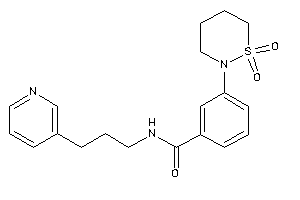 3-(1,1-diketothiazinan-2-yl)-N-[3-(3-pyridyl)propyl]benzamide