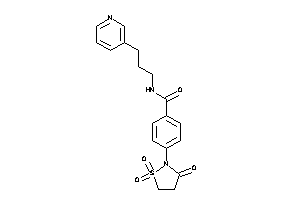 N-[3-(3-pyridyl)propyl]-4-(1,1,3-triketo-1,2-thiazolidin-2-yl)benzamide