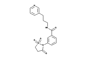N-[3-(3-pyridyl)propyl]-3-(1,1,3-triketo-1,2-thiazolidin-2-yl)benzamide