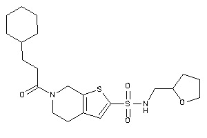 6-(3-cyclohexylpropanoyl)-N-(tetrahydrofurfuryl)-5,7-dihydro-4H-thieno[2,3-c]pyridine-2-sulfonamide