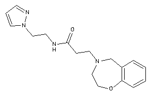 3-(3,5-dihydro-2H-1,4-benzoxazepin-4-yl)-N-(2-pyrazol-1-ylethyl)propionamide