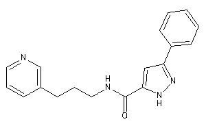 3-phenyl-N-[3-(3-pyridyl)propyl]-1H-pyrazole-5-carboxamide