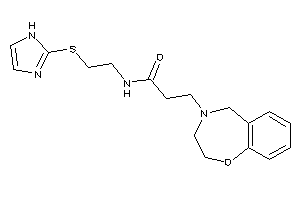 3-(3,5-dihydro-2H-1,4-benzoxazepin-4-yl)-N-[2-(1H-imidazol-2-ylthio)ethyl]propionamide