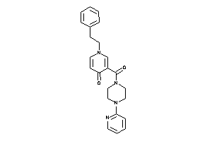 1-phenethyl-3-[4-(2-pyridyl)piperazine-1-carbonyl]-4-pyridone