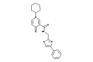 1-cyclohexyl-4-keto-N-[(4-phenylthiazol-2-yl)methyl]nicotinamide