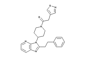 2-isoxazol-4-yl-1-[4-(2-phenethylimidazo[4,5-b]pyridin-3-yl)piperidino]ethanone