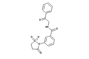N-phenacyl-3-(1,1,3-triketo-1,2-thiazolidin-2-yl)benzamide