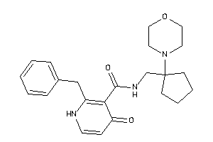 2-benzyl-4-keto-N-[(1-morpholinocyclopentyl)methyl]-1H-pyridine-3-carboxamide