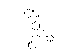 Image of N-[2-phenyl-1-[1-(2-thioxohexahydropyrimidine-4-carbonyl)-4-piperidyl]ethyl]-3-furamide