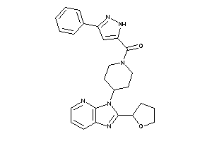 (3-phenyl-1H-pyrazol-5-yl)-[4-[2-(tetrahydrofuryl)imidazo[4,5-b]pyridin-3-yl]piperidino]methanone