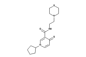 1-cyclopentyl-4-keto-N-(2-morpholinoethyl)nicotinamide