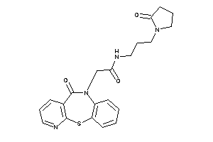 2-(5-ketopyrido[2,3-b][1,5]benzothiazepin-6-yl)-N-[3-(2-ketopyrrolidino)propyl]acetamide