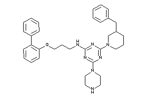 [4-(3-benzylpiperidino)-6-piperazino-s-triazin-2-yl]-[3-(2-phenylphenoxy)propyl]amine
