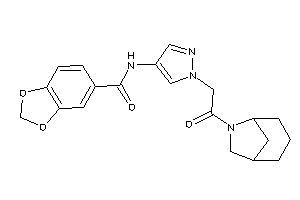 N-[1-[2-(6-azabicyclo[3.2.1]octan-6-yl)-2-keto-ethyl]pyrazol-4-yl]-piperonylamide