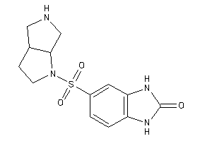5-(3,3a,4,5,6,6a-hexahydro-2H-pyrrolo[2,3-c]pyrrol-1-ylsulfonyl)-1,3-dihydrobenzimidazol-2-one