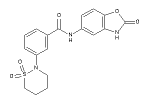 3-(1,1-diketothiazinan-2-yl)-N-(2-keto-3H-1,3-benzoxazol-5-yl)benzamide