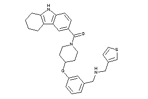 6,7,8,9-tetrahydro-5H-carbazol-3-yl-[4-[3-[(3-thenylamino)methyl]phenoxy]piperidino]methanone