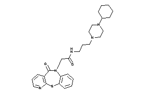 N-[3-(4-cyclohexylpiperazino)propyl]-2-(5-ketopyrido[2,3-b][1,5]benzothiazepin-6-yl)acetamide