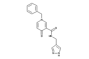 1-benzyl-4-keto-N-(1H-pyrazol-4-ylmethyl)nicotinamide