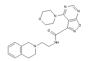 N-[2-(3,4-dihydro-1H-isoquinolin-2-yl)ethyl]-4-morpholino-isoxazolo[5,4-d]pyrimidine-3-carboxamide