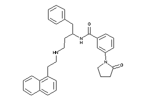 N-[1-benzyl-3-[2-(1-naphthyl)ethylamino]propyl]-3-(2-ketopyrrolidino)benzamide
