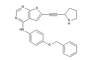 (4-benzoxyphenyl)-[6-(2-pyrrolidin-2-ylethynyl)thieno[2,3-d]pyrimidin-4-yl]amine