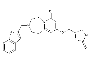 3-(benzofuran-2-ylmethyl)-9-[(5-ketopyrrolidin-3-yl)methoxy]-1,2,4,5-tetrahydropyrido[2,1-g][1,4]diazepin-7-one