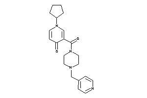 1-cyclopentyl-3-[4-(4-pyridylmethyl)piperazine-1-carbonyl]-4-pyridone