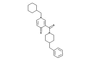 3-(4-benzylpiperidine-1-carbonyl)-1-(cyclohexylmethyl)-4-pyridone