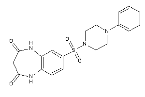 8-(4-phenylpiperazino)sulfonyl-1,5-dihydro-1,5-benzodiazepine-2,4-quinone