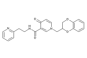 1-(2,3-dihydro-1,4-benzodioxin-3-ylmethyl)-4-keto-N-[2-(2-pyridyl)ethyl]nicotinamide