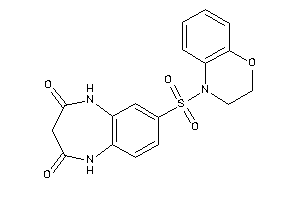 8-(2,3-dihydro-1,4-benzoxazin-4-ylsulfonyl)-1,5-dihydro-1,5-benzodiazepine-2,4-quinone