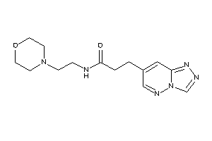 N-(2-morpholinoethyl)-3-([1,2,4]triazolo[3,4-f]pyridazin-7-yl)propionamide