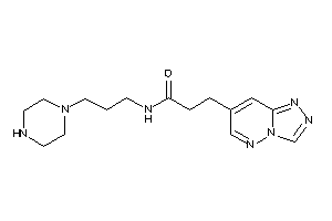 N-(3-piperazinopropyl)-3-([1,2,4]triazolo[3,4-f]pyridazin-7-yl)propionamide