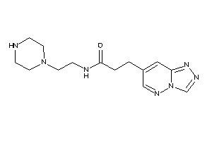 N-(2-piperazinoethyl)-3-([1,2,4]triazolo[3,4-f]pyridazin-7-yl)propionamide