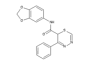 Image of N-(1,3-benzodioxol-5-yl)-5-phenyl-6H-1,3,4-thiadiazine-6-carboxamide