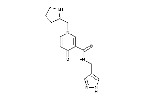 4-keto-N-(1H-pyrazol-4-ylmethyl)-1-(pyrrolidin-2-ylmethyl)nicotinamide