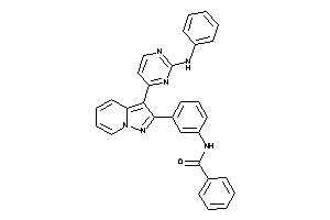 N-[3-[3-(2-anilinopyrimidin-4-yl)pyrazolo[1,5-a]pyridin-2-yl]phenyl]benzamide