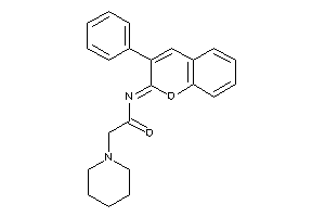 Image of N-(3-phenylchromen-2-ylidene)-2-piperidino-acetamide